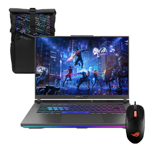 ASUS ROG Strix Intel Core i7-13650HX, RAM 16GB, 512GB SSD, NVIDIA RTX 4050 6GB, 16.0 WUXGA 165Hz, 1C-Gray ASUS ROG Strix Intel Core i7-13650HX, RAM 16GB, 512GB SSD, NVIDIA RTX 4050 6GB, 16.0 WUXGA 165Hz, 1C-Gray